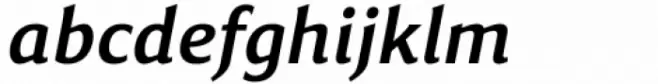 Accia Flare Semi Bold Italic