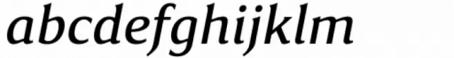 Accia Piano Medium Italic