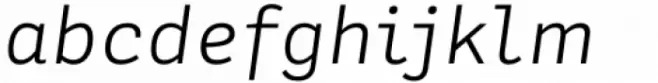 Adelle Mono Flex Light Italic