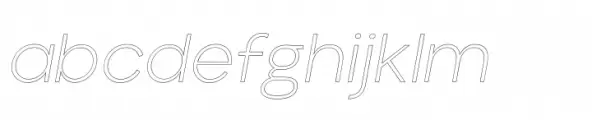 Aloevera sans Outline ELight Italic