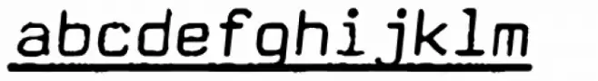 Amateur Typewriter Italic Underlined