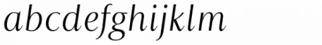 Astoria Classic Sans Light Italic