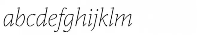 Audela Extralight Italic