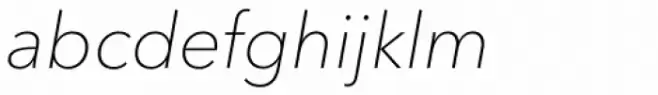 Avenir Next Pro Thin Italic