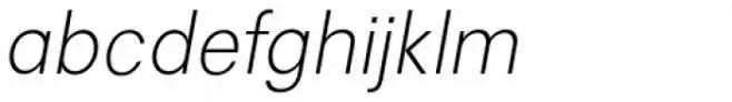 Avus Pro Light Italic