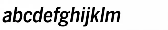 Benton Sans Std Condensed Medium Italic