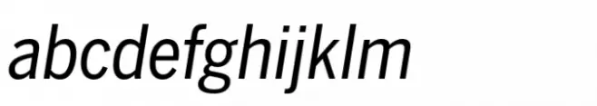 Benton Sans Std Condensed Regular Italic