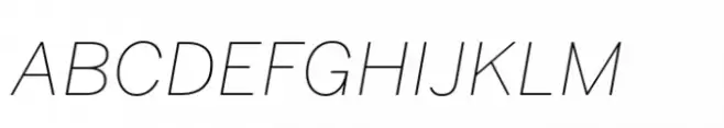 Benton Sans Std Thin Italic SC