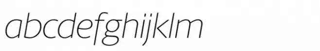 Berlingske Sans Std Extralight Italic