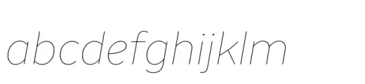 Binate Text Hairline Italic