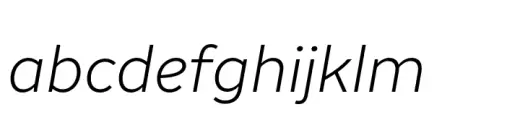 Binate Text Light Italic