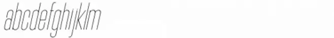 Blue Creek Rounded Hairline Extra Condensed Obliq