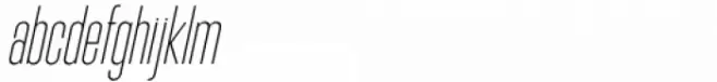 Blue Creek Rounded Thin Extra Condensed Oblique