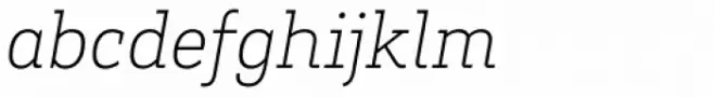 Brix Slab ExtraLight Italic