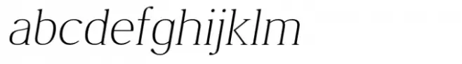 Burdigala X Serif Extra Light Italic