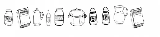 Butter Sugar Kitchen Clipart