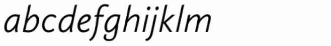 Calluna Sans Light Italic
