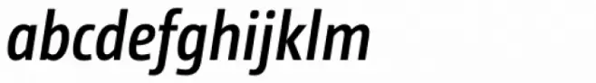 CamingoDos Condensed SemiBold Italic