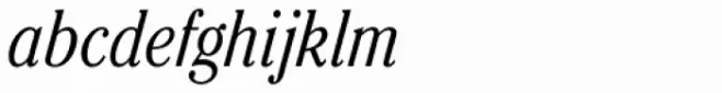 Cheltenham Pro Condensed Light Italic