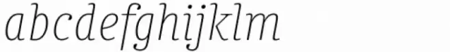 Chucara Next Thin Italic