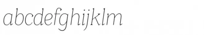 Clarinette Thin Italic