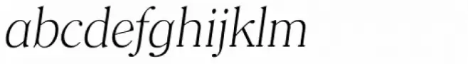 Clearface TS ExtraLight Italic