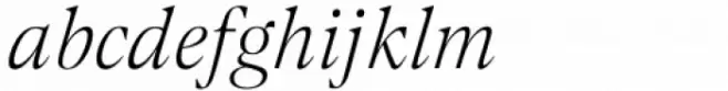 Contane Text Extralight Italic
