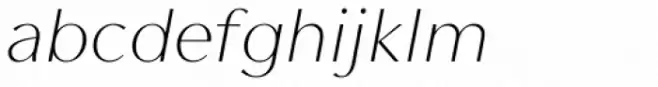 Contax Sans 36 Thin Italic