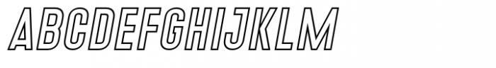 Denso Bold Outline Italic