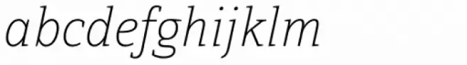Directa Serif Thin Italic