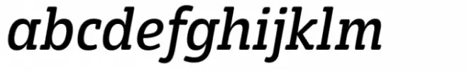 Eigerdals Slab Norm Demi Italic