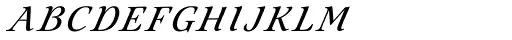 Eterea Ornamented Caps Italic