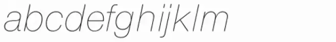 Europa Grotesk Nr 2 SB UltraLight Italic