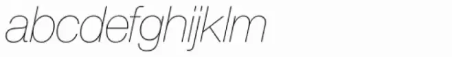 Europa Grotesk Nr 2 SH UltraLight Italic