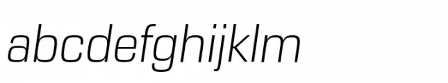 Eurostile Next Paneuropean Light Italic