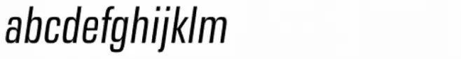 Eurostile Next Pro Condensed Italic