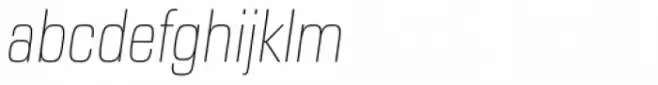 Eurostile Next Pro Narrow Ultra Light Italic
