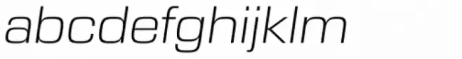 Eurostile Next Pro Wide Light Italic