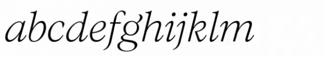 Evoque Thin Italic