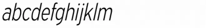 Expressway Condensed Light Italic