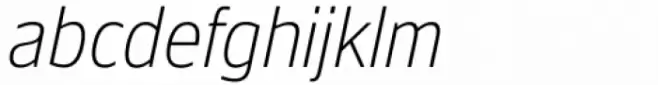 Faculty Condensed Thin Italic