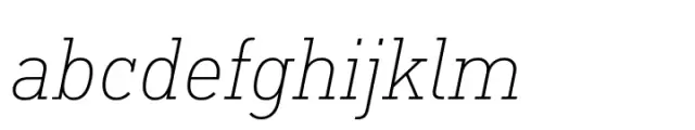 FF DIN Slab ExtraLight Italic