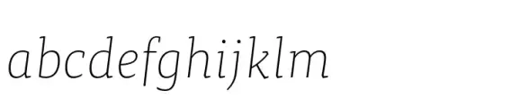 FF TisaÂ® Paneuropean Thin Italic