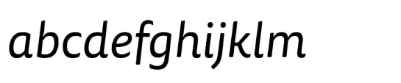 FF Tisa Sans Paneuropean Regular Italic