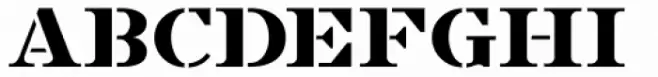 French Stencil Serif JNL Regular