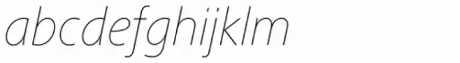 Frutiger Next Paneuropean W1G UltraLight Italic