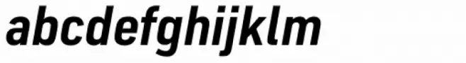 FS Industrie Narrow Bold Italic