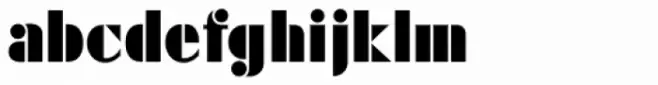 Futura Black Stencil D