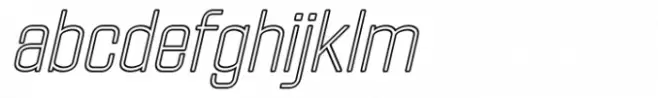 FX Neofara Thin Italic Outline
