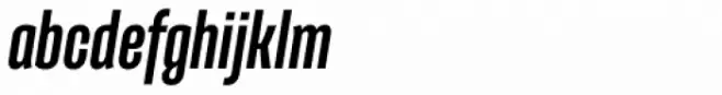 Galeana Compressed Black Italic